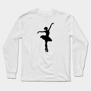 Ballet Ballerina - silhouette Long Sleeve T-Shirt